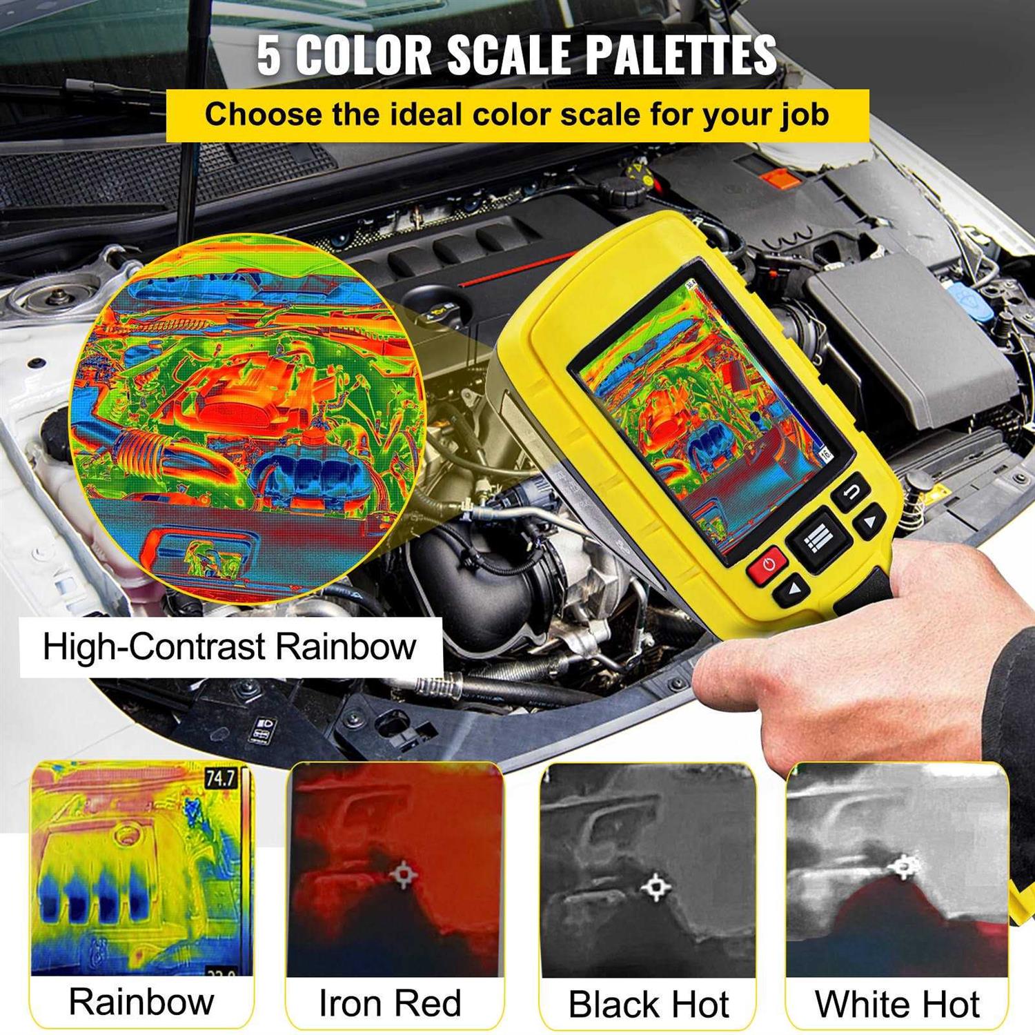 VEVOR Thermal Imaging Camera 240×180 IR Resolution with 2MP Visual Camera - Zenithce