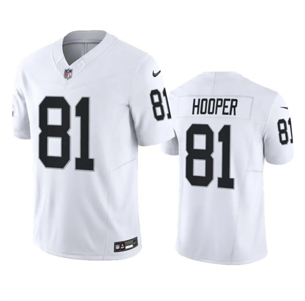 Las Vegas Raiders #81 Austin Hooper White 2023 F.U.S.E. Stitched Jersey - Zenithce