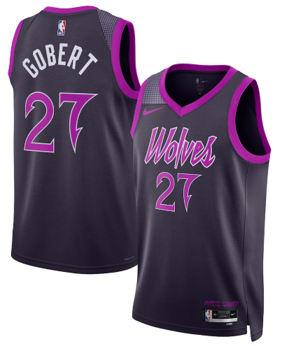 Minnesota Timberwolves #27 Rudy Gobert Purple 2025-26 City Edition Stitched Jersey - Zenithce