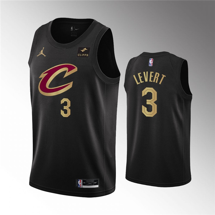 Cleveland Cavaliers #3 Caris LeVert Black Statement Edition Stitched Jersey - Zenithce