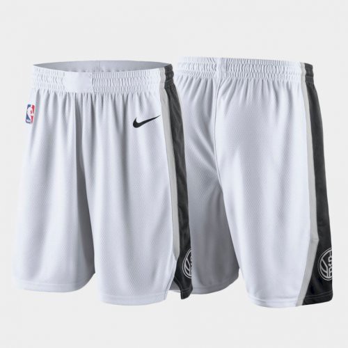 SA Spurs White NBA Shorts (Run Smaller) - Zenithce