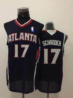 Atlanta Hawks #17 Dennis Schroder Navy Blue Swingman Jersey - Zenithce