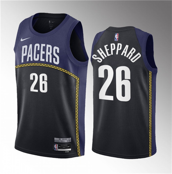 Indiana Pacers #26 Ben Sheppard Blue 2023 Draft City Edition Stitched Jersey - Zenithce