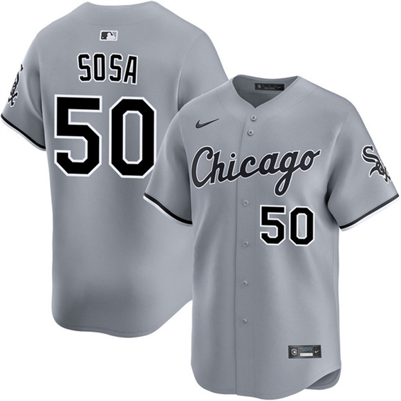 Chicago White Sox #50 Lenyn Sosa Gray 2025 Limited Stitched Jersey - Zenithce