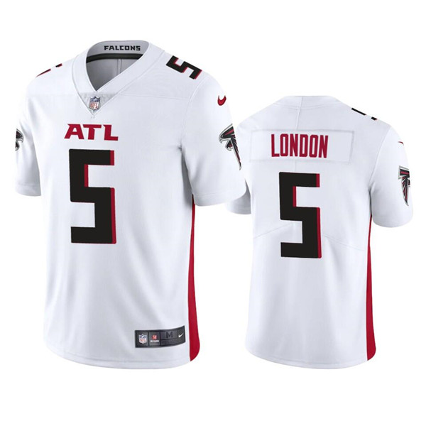 Atlanta Falcons #5 Drake London White Vapor Untouchable Limited Stitched Jersey - Zenithce