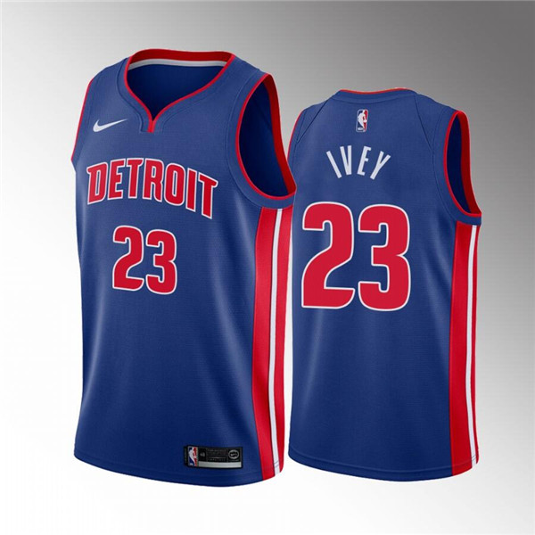 Detroit Pistons #23 Jaden Ivey 2022 Draft Blue Stitched Jersey - Zenithce