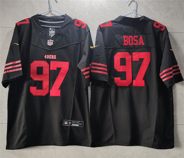 San Francisco 49ers #97 Nick Bosa Black 2023 F.U.S.E. Vapor Untouchable Limited Stitched Jersey - Zenithce