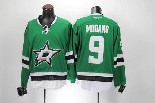 Stars #9 Mike Modano Green Home Stitched Jersey - Zenithce