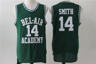 Bel-Air 14 Smith Green Stitched Jersey - Zenithce