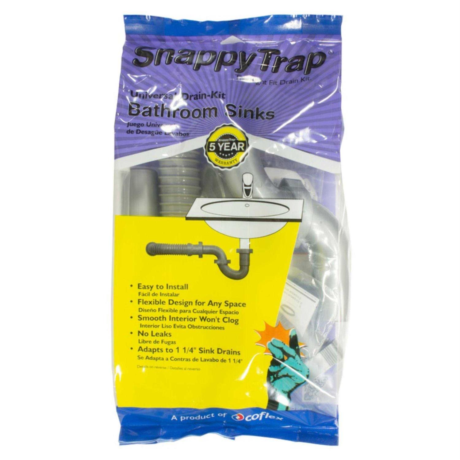 Snappy Trap Single Sink Drain Kit - Zenithce