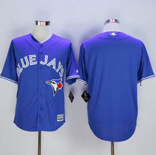 Blue Jays Blank Blue New Cool Base Stitched Jersey - Zenithce