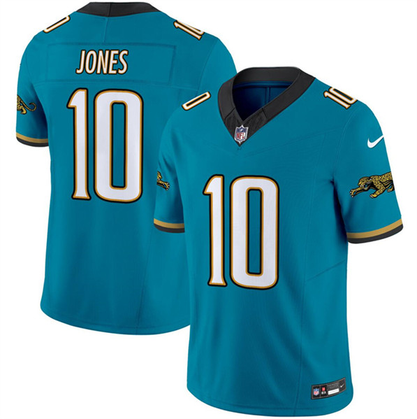 Jacksonville Jaguars #10 Mac Jones Teal 2024 F.U.S.E. Prowler Throwback Vapor Limited Stitched Jersey - Zenithce