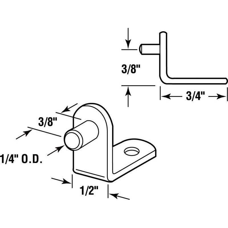 Prime-Line N 7533 Sliding Closet Door Roller Kit - Zenithce