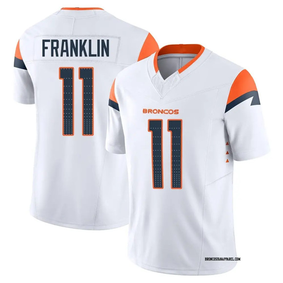 Denver Broncos #11 Troy Franklin White 2025 F.U.S.E. Vapor Limited Stitched Jersey - Zenithce