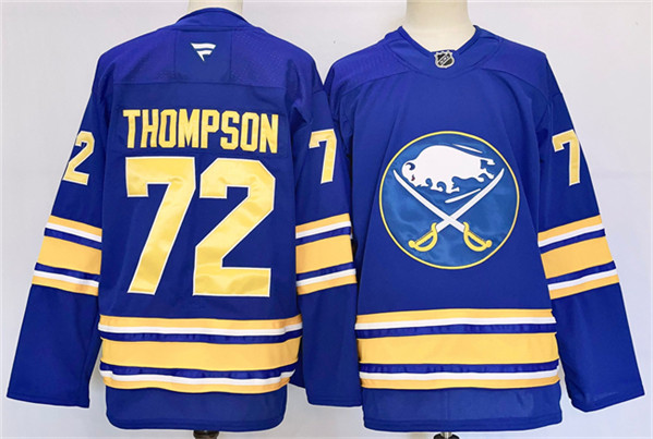 Buffalo Sabres #72 Tage Thompson Blue 2024-25 Stitched Jersey - Zenithce