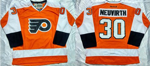 Flyers #30 Michal Neuvirth Orange Home Stitched Jersey - Zenithce