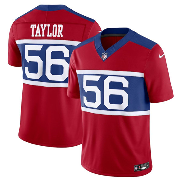New York Giants #56 Lawrence Taylor Century Red Alternate Vapor F.U.S.E. Limited Stitched Jersey - Zenithce