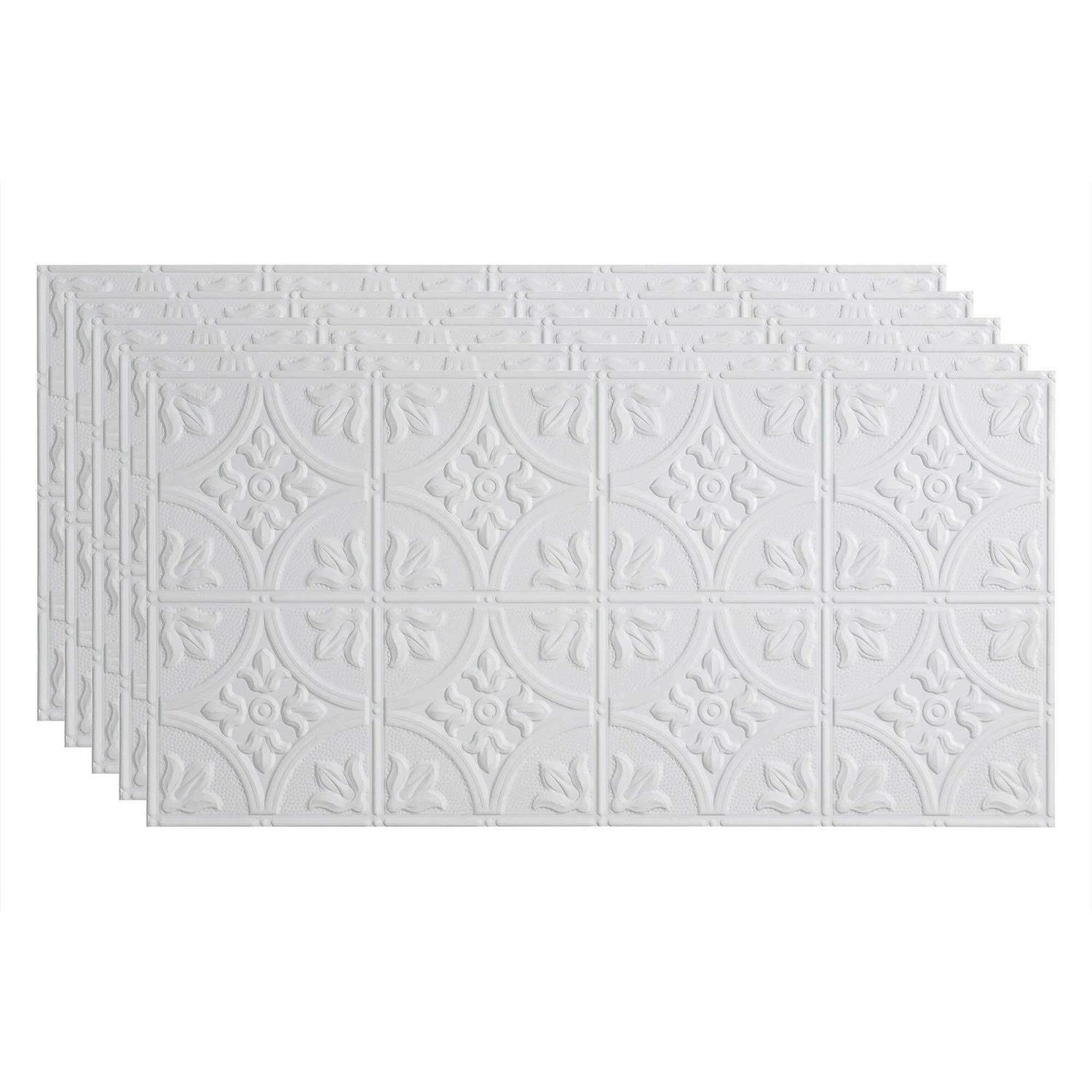 Fasade Square Decorative Vinyl 2ft x 2ft Lay In Ceiling Tile - Zenithce
