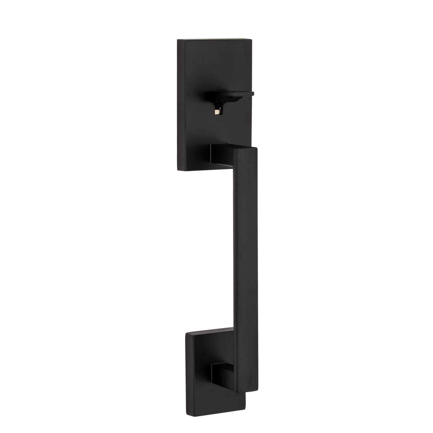 Kwikset Safelock Daylon Privacy Door Lever Set with Square Rose SL4000DALSQT-514 - Zenithce