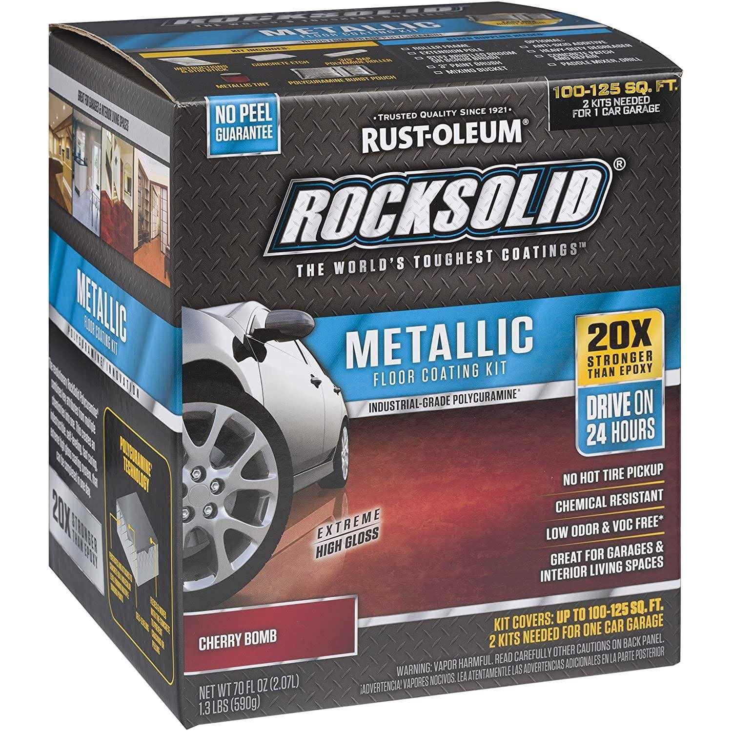 Rust-Oleum 60003 RockSolid Floor Coating Garage Gray Kit - Zenithce
