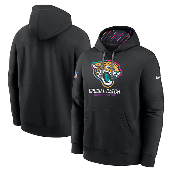 Jacksonville Jaguars Black 2024 Crucial Catch Club Pullover Hoodie - Zenithce