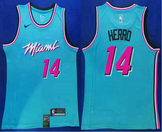 Miami Heat #14 Tyler Herro Light Blue 2019 Swingman Stitched Jersey - Zenithce