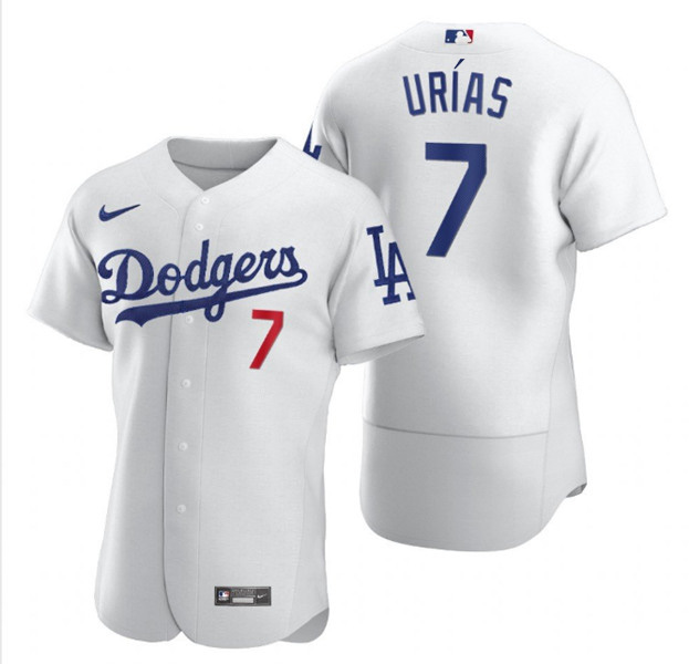 Los Angeles Dodgers White #7 Julio Urias Flex Base Stitched Jersey - Zenithce