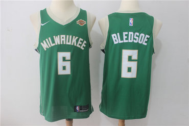 Milwaukee Bucks #6 Eric Bledsoe Green 2017-2018 Swingman Stitched Jersey - Zenithce