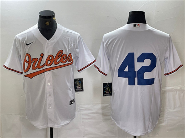 Baltimore Orioles #42 Jackie Robinson White Cool Base Stitched Jersey - Zenithce