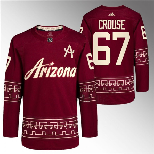Arizona Coyotes #67 Lawson Crouse Garnet Alternate Pro Jersey - Zenithce