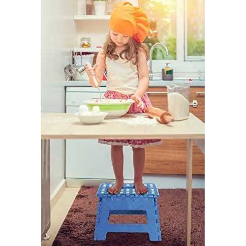 Utopia Home Foldable Step Stool for Kids 11 Inches Wide and 8 Inches Tall - Zenithce