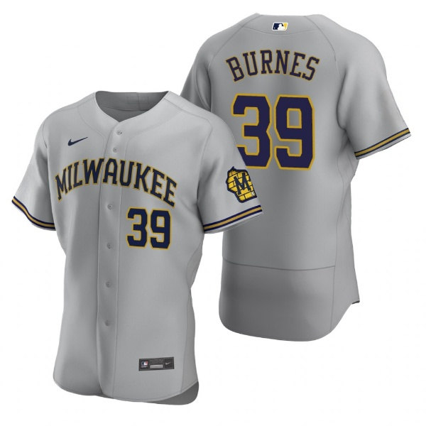Milwaukee Brewers #39 Corbin Burnes Gray Flex Base Stitched Jersey - Zenithce