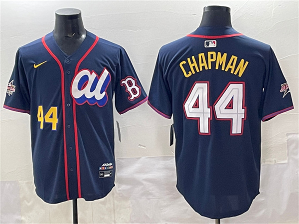 American League #44 Aroldis Chapman Navy 2025 All-Star Edition Limited Stitched Jersey - Zenithce