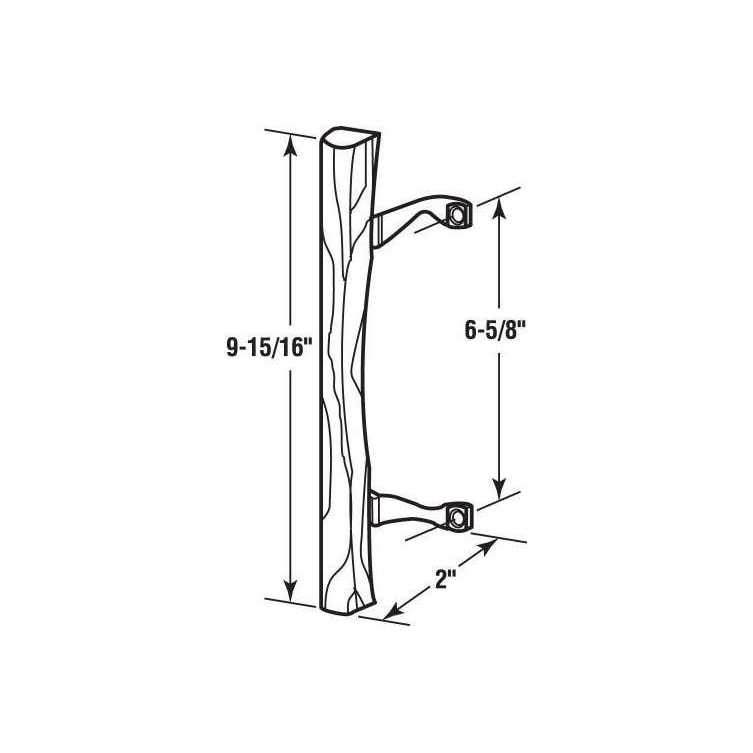 Prime-Line Sliding Patio Door Wood Pull C 1034 - Zenithce