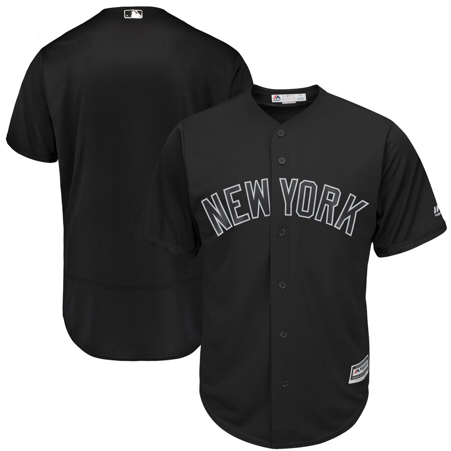 New York Yankees Majestic Black 2019 Players' Weekend Team Stitched Jersey - Zenithce