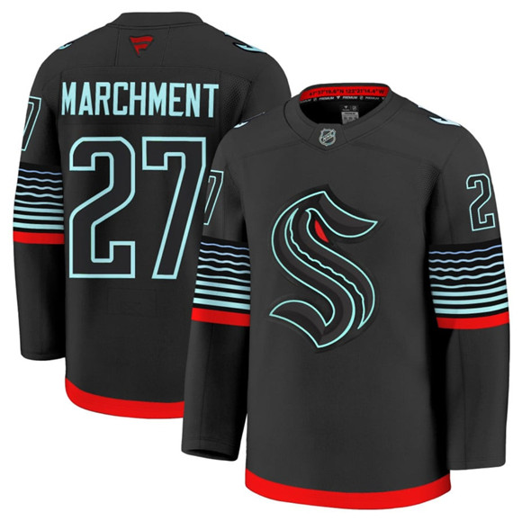 Seattle Kraken #27 Mason Marchment Black Alternate Stitched Jersey - Zenithce