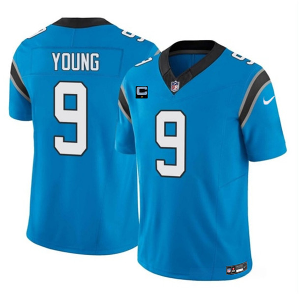 Carolina Panthers #9 Bryce Young Blue 2023 F.U.S.E. With 1-Star C Patch Vapor Untouchable Stitched Jersey - Zenithce