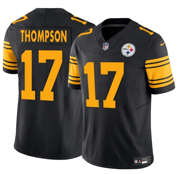 Pittsburgh Steelers #17 Skylar Thompson Black 2025 F.U.S.E. Color Rush Vapor Limited Football Stitched Jersey - Zenithce