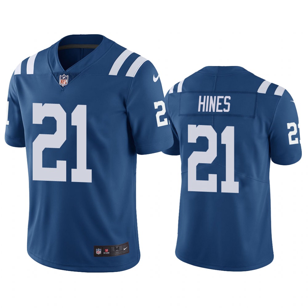 Indianapolis Colts #21 Nyheim Hines Blue Vapor Untouchable Limited Stitched Jersey - Zenithce