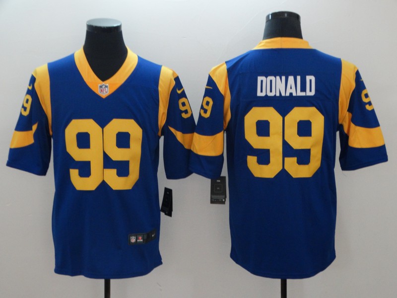 Los Angeles Rams #99 Aaron Donald Royal Blue Vapor Untouchable Limited Stitched Jersey - Zenithce