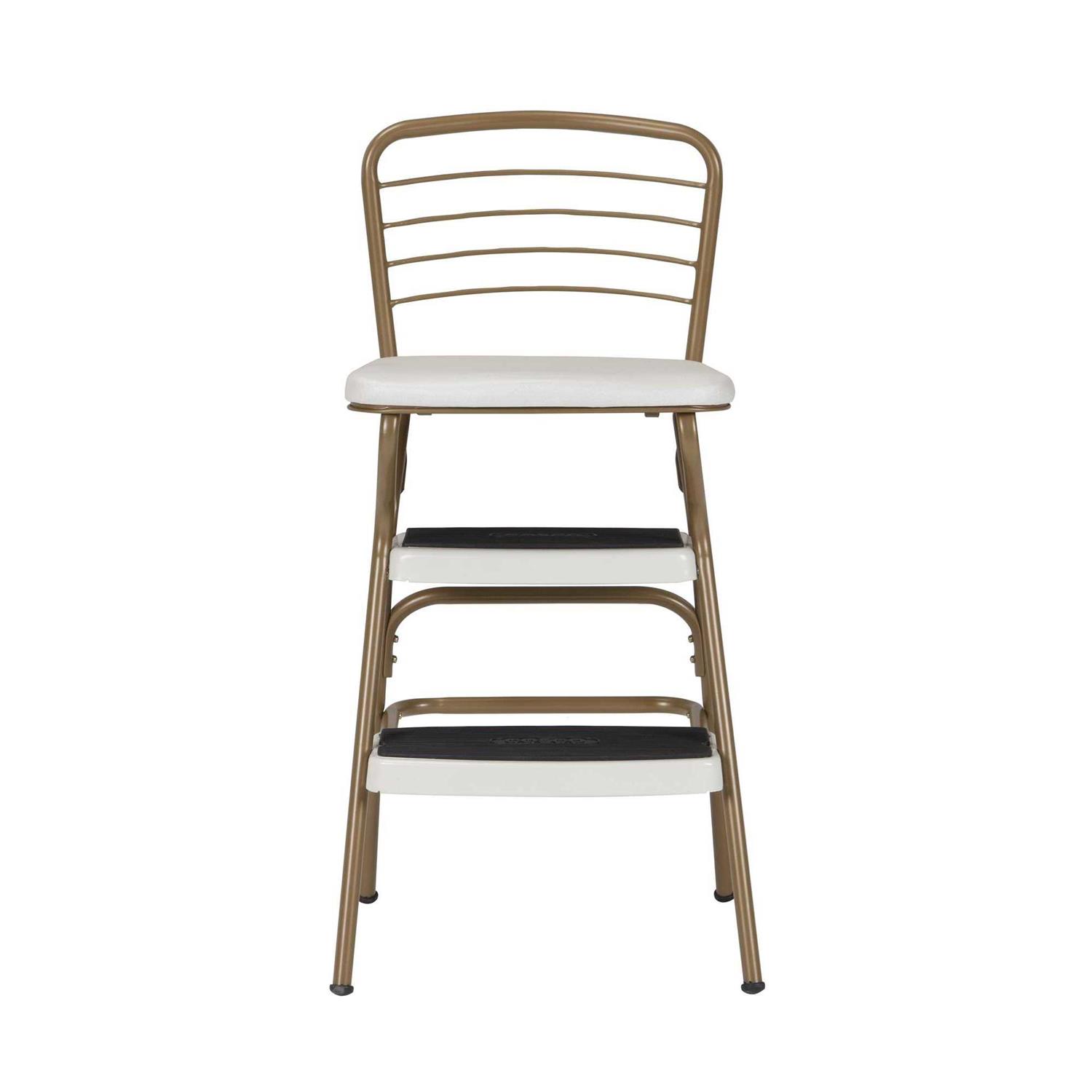 Cosco Stylaire Retro Chair/Step Stool with Flip-Up Seat - Zenithce