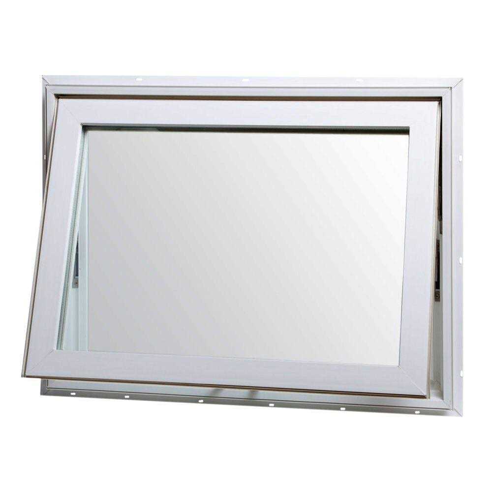 TAFCO Windows 32 in. x 22 in. Top Hinge Awning Vinyl Window - Zenithce