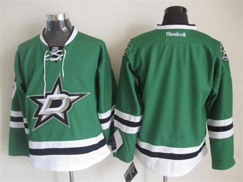 Stars Blank Green Home Stitched Jersey - Zenithce