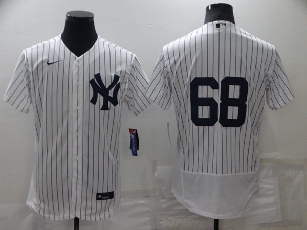 New York Yankees #68 Dellin Betances White Flex Base Stitched Jersey - Zenithce