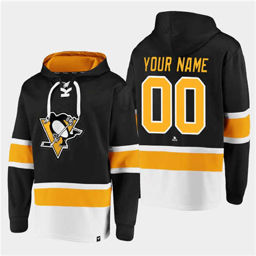 Pittsburgh Penguins Active Player Custom Black All Stitched Sweatshirt Hoodie - Zenithce