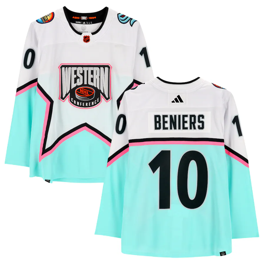 Seattle Kraken #10 Matty Beniers 2023 White All-Star Game Stitched Jersey - Zenithce
