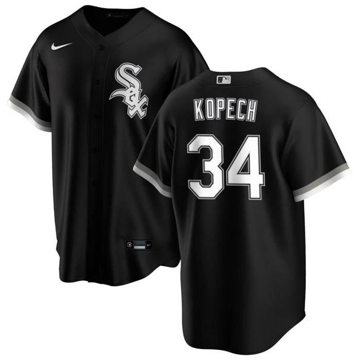 Chicago White Sox #34 Michael Kopech Black Cool Base Stitched Jersey - Zenithce