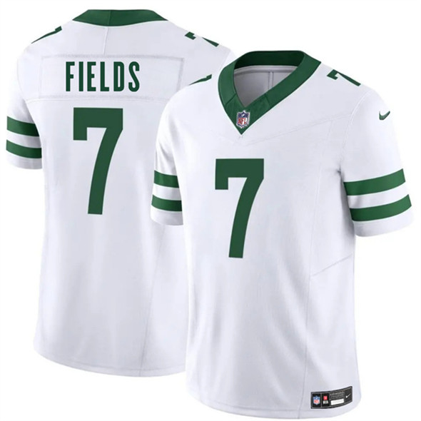 New York Jets #7 Justin Fields White 2025 F.U.S.E. Vapor Untouchable Limited Stitched Jersey - Zenithce