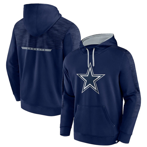 Dallas Cowboys Navy Defender Evo Pullover Hoodie - Zenithce