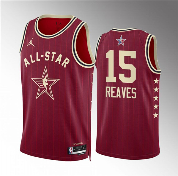 2024 All-Star #15 Austin Reaves Crimson Stitched Jersey - Zenithce